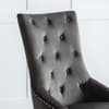 Veneto Grey Velvet Fabric Dining Chair x 2