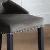 Veneto Grey Velvet Fabric Dining Chair x 2