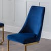 Vittoria Blue Velvet Fabric Dining Chair x 2