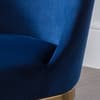 Vittoria Blue Velvet Fabric Dining Chair x 2