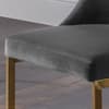 Vittoria Grey Velvet Fabric Dining Chair x 2