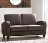 Vivo Brown Faux Leather 2 Seater Sofa