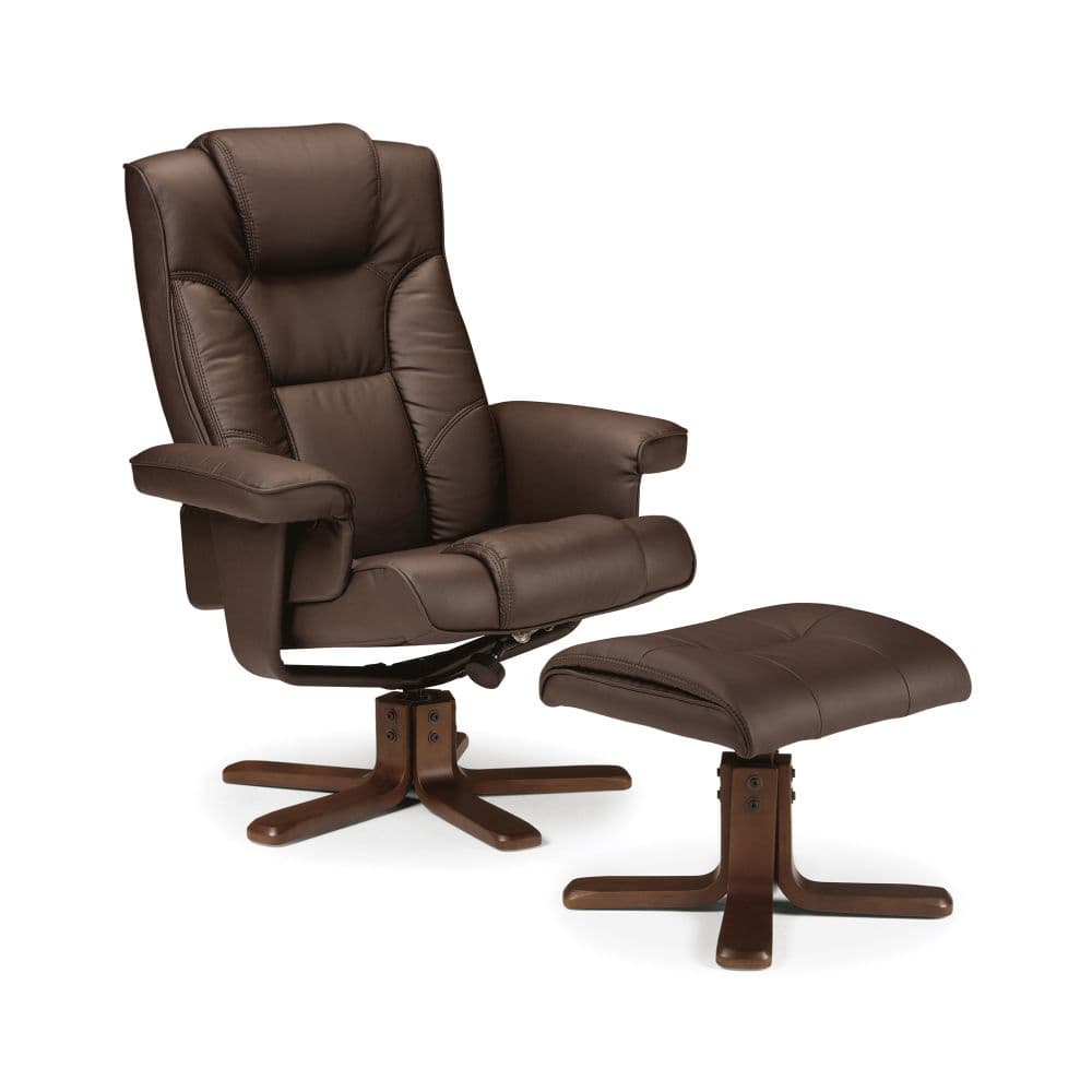 Leather swivel chair and stool sale