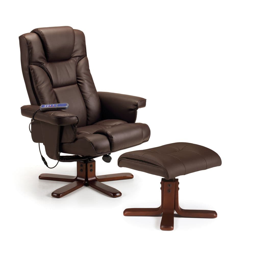 Leather massage recliner chair discount