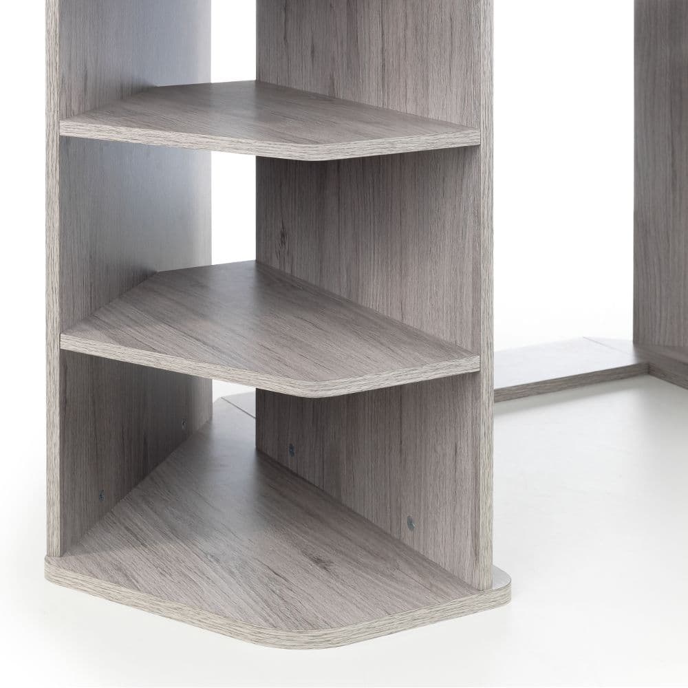 Grey corner discount gaming desk