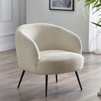 Gigi Ivory Boucle Accent Chair
