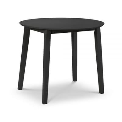 Coast Black Wooden Drop Leaf Dining Table
