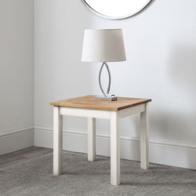 Coxmoor White Wooden Side Table