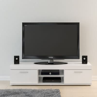 Edgeware White Wooden TV Unit