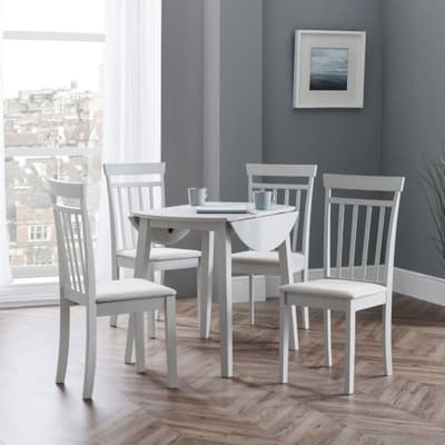 Coast Grey Wooden Drop Leaf Dining Table