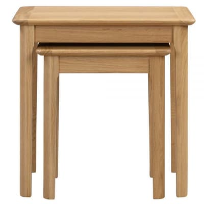 Cotswold Oak Wooden Nest of Tables