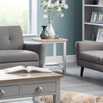 Richmond Grey and Oak Wooden Side Table
