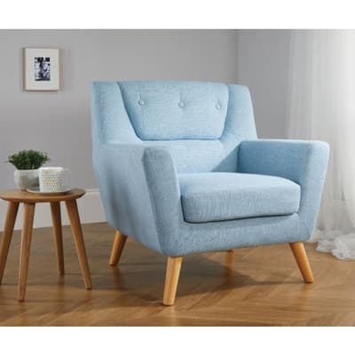 Lambeth Duck Egg Blue Fabric Chair