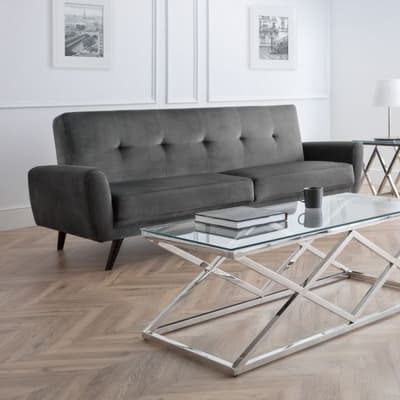 Monza Dark Grey 3 Seater Sofa