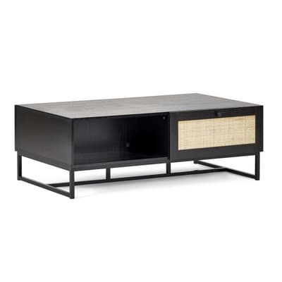 Padstow Black Rattan Coffee Table