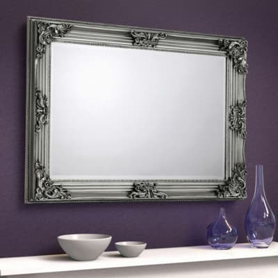 Rococo Pewter Wall Mirror