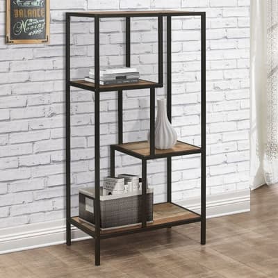 Urban Rustic Oak Wooden Medium Shelving Unit