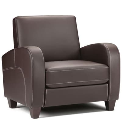 Vivo Brown Faux Leather Chair