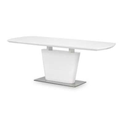 Como White Wooden Extending Dining Table