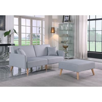Zara Grey 2 Seater Fabric Sofa Bed