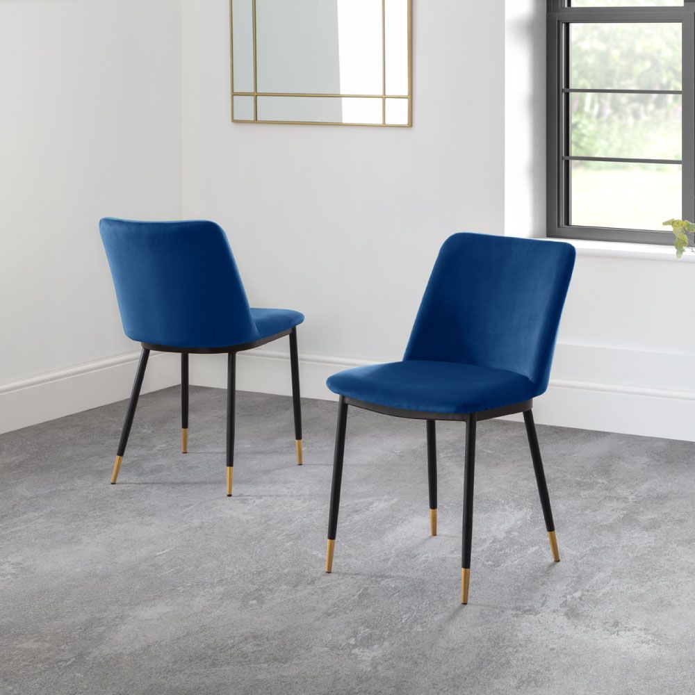 Velvet fabric dining chairs deals
