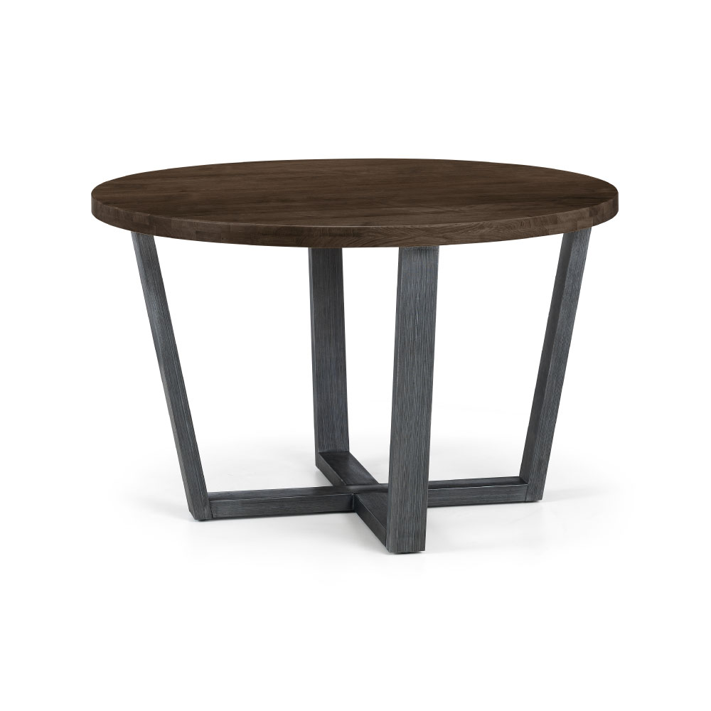 Dark oak round coffee hot sale table